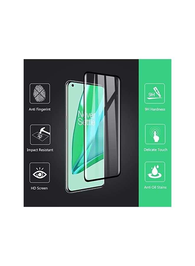بروماس [عبوة من قطعتين] واقي شاشة من الزجاج المقسى لهاتف OnePlus 11 5G، صلابة 9H عالية الوضوح ومغطاة بالكامل ومنحني شفاف ومقاوم للخدش وخالي من الفقاعات وبصمات الأصابع - Image 4