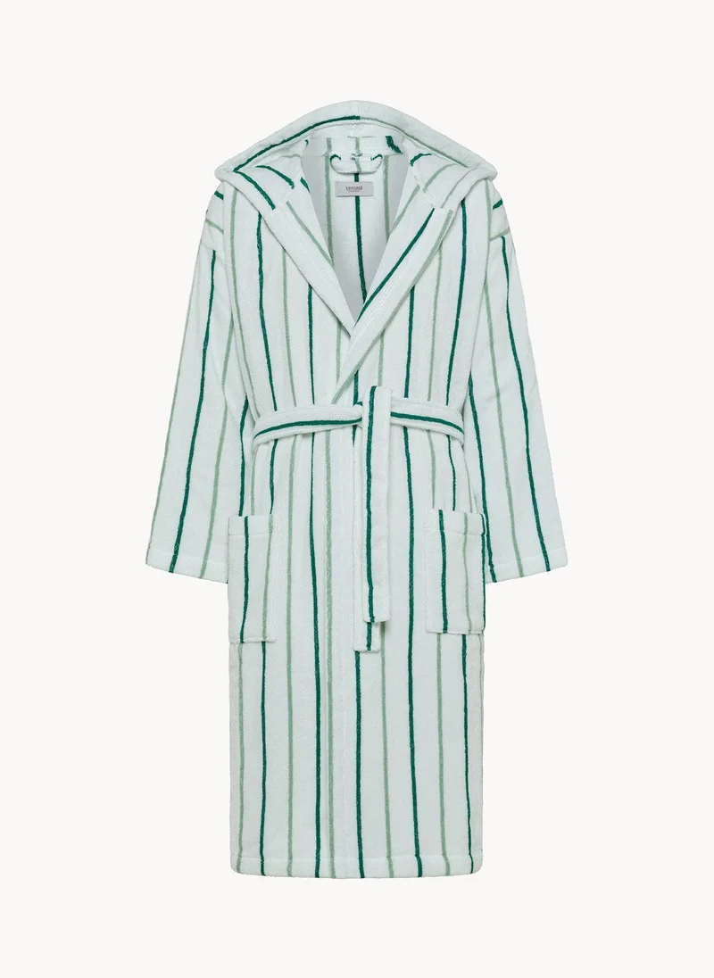 Coincasa Coincasa-Pure Cotton Yarn-Dyed Striped Bathrobe-Green