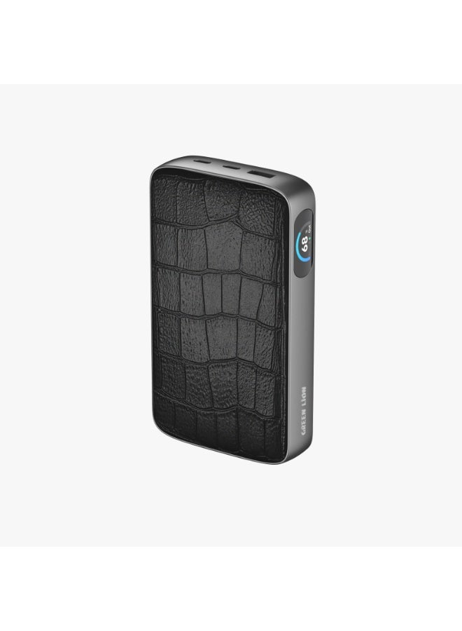 GREEN LION VALMONT 20000 mAh Power Bank PD 100W & QC 16W with TFT Real Time Digital Display / Dual Type-C & USB-A Ports /Fast Charger Powerbank 20000mAh- Black - Image 1