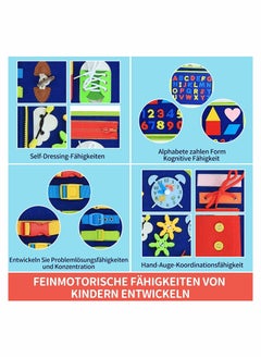 Y&D Busy Board Montessori Toys 20 in 1 Toddlers Sensory Gifts 2 3 4 Year Old Boys Girls for Fine Motor Skills Learn to Dress Early Educational  - Image 5