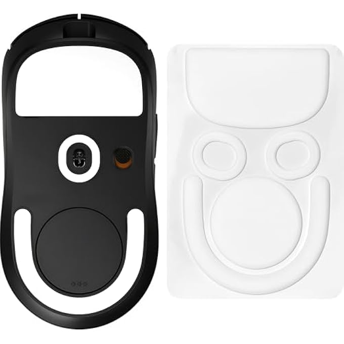 ESPTIGER ICE V2 GAMING MOUSE SKATES FOR LOGITECH G-PRO X SUPERLIGHT 2 - SMOOTH PTFE REPLACEMENT FEET, 2.5D CURVED EDGES, 3M ADHESIVE, WHITE - Image 1