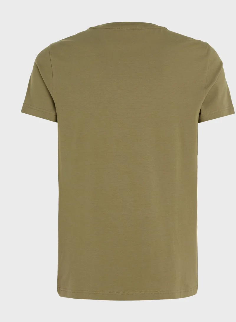 CALVIN KLEIN Logo Crew Neck T-Shirt