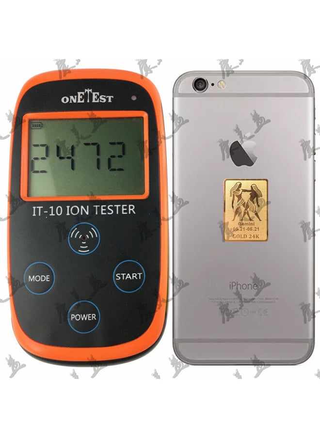 Generic - Supply 24k Constellation Radiation Mobile Phone Stickers Negative Ion Energy Chip Terahertz Stickers Computer Electrical Patch-Color:Leo - Image 1
