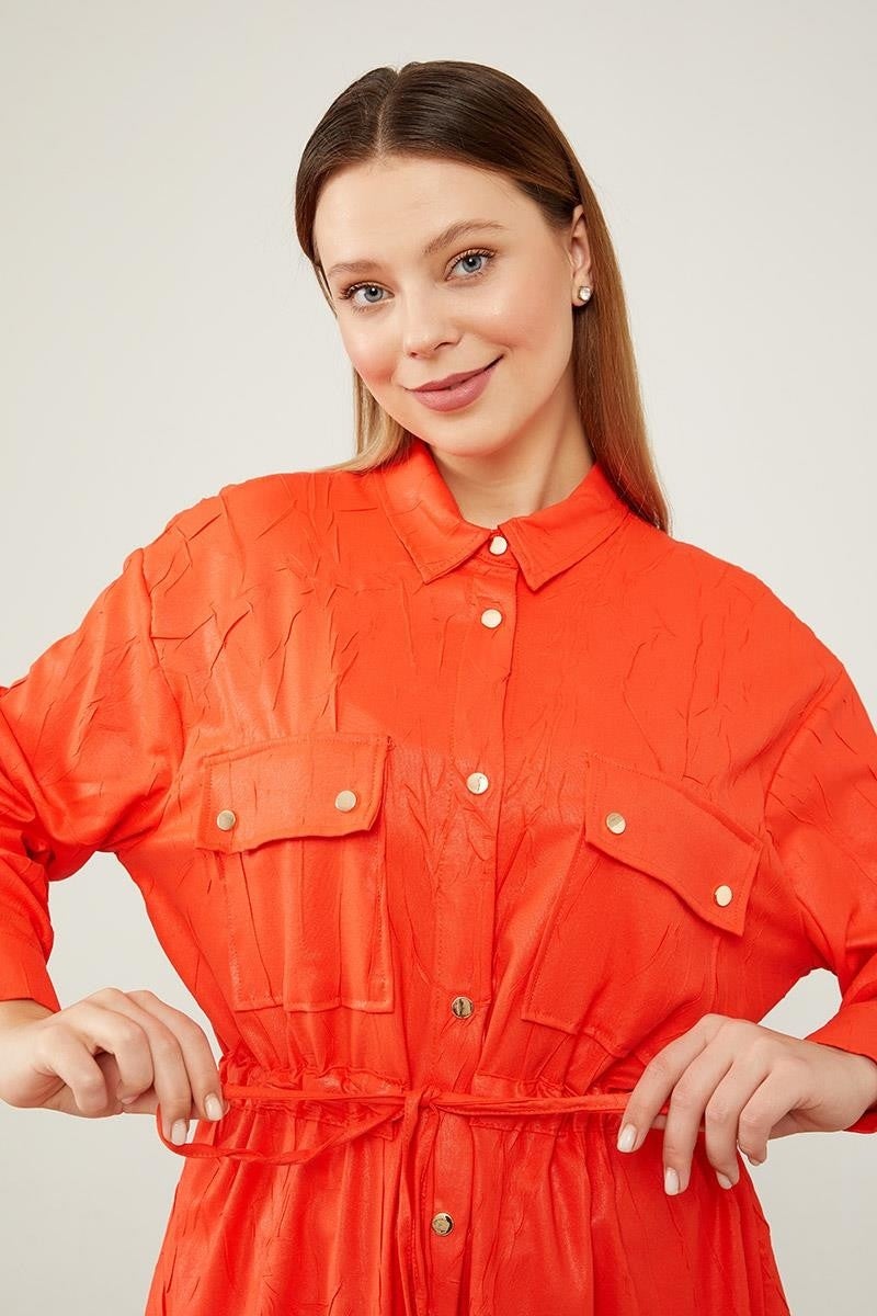 Levidor Orange Waist Drawstring Trousers Sports Suit - Image 2