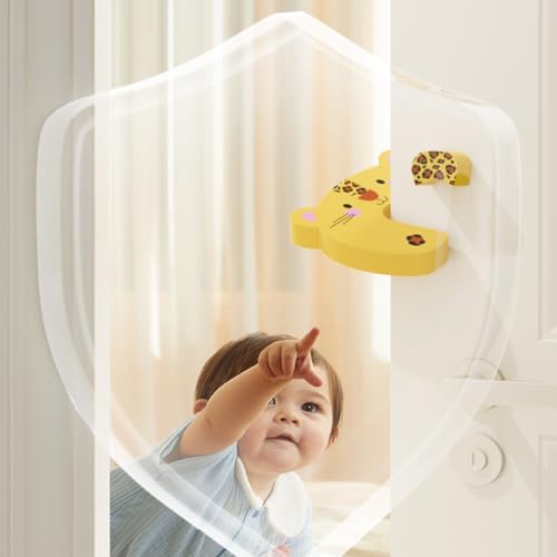 Potency EVA Foam Animal Door Handle Bumper Guard and Finger Pinch Protector for Kids, Multi-Colour (B-AB Multicolor, Pack of 4) - Image 5