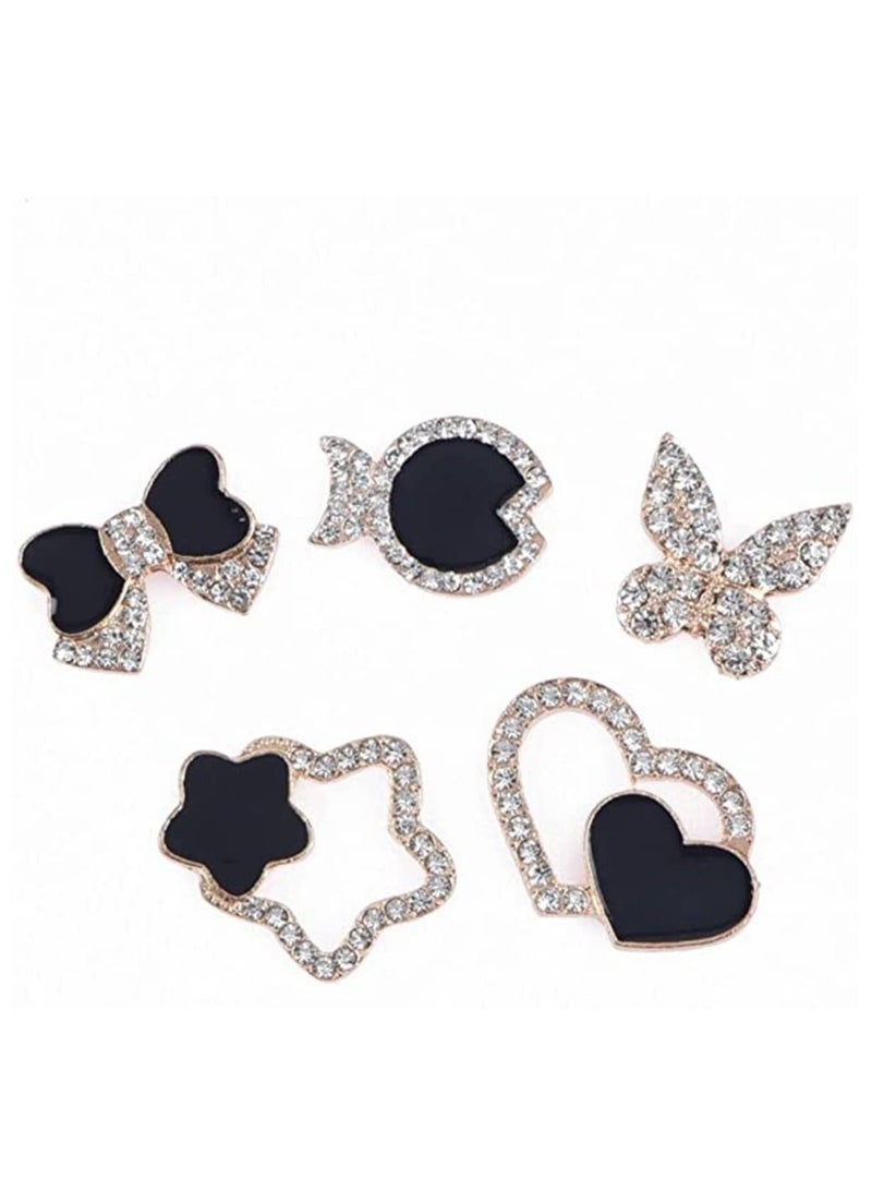 KASTWAVE Shoe Charms Fits Clog Sandals Decoration Fashion Crystal Diamond Charms 15 Pcs Different Shape Unisex-adult Shoe Charms Party Birthday Gift for Kids and Teens Favorite Present - Image 2