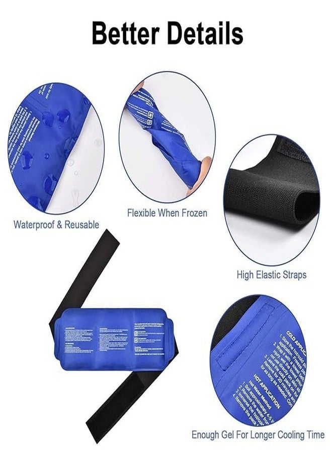 KITDAO KITCHENDAO Reusable Hot and Cold Ice Gel Pack with Adjustable Strap Ice Bag for Pain Relief Cold Ice Gel Pack for Shoulder, Knee, Back, Neck, Hip Hot Compression for Pain Relief (Multicolor) (Pack of 1) - Image 3