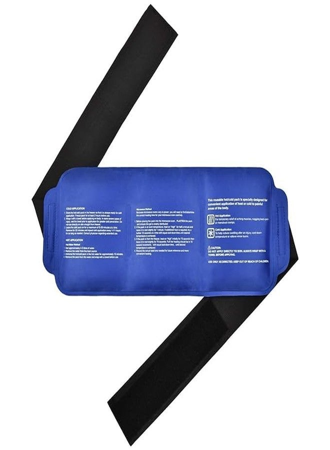 KITDAO KITCHENDAO Reusable Hot and Cold Ice Gel Pack with Adjustable Strap Ice Bag for Pain Relief Cold Ice Gel Pack for Shoulder, Knee, Back, Neck, Hip Hot Compression for Pain Relief (Multicolor) (Pack of 1) - Image 1