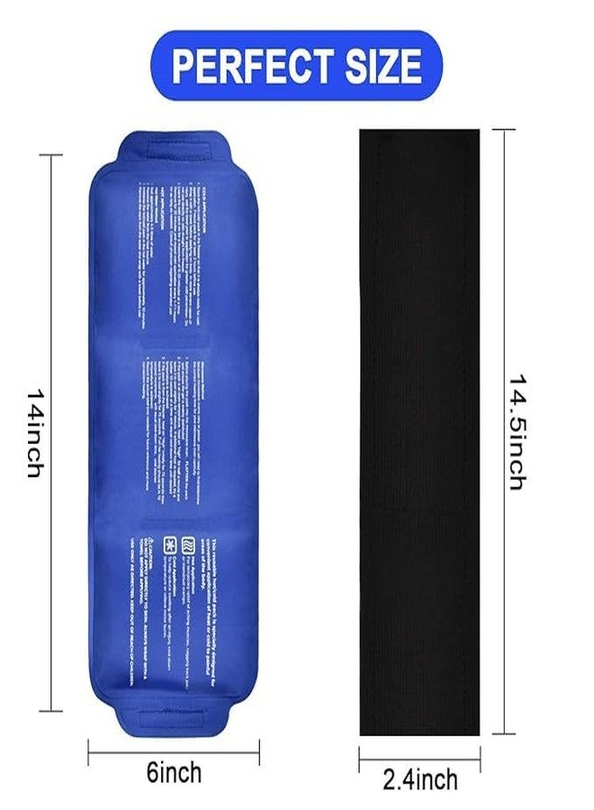 KITDAO KITCHENDAO Reusable Hot and Cold Ice Gel Pack with Adjustable Strap Ice Bag for Pain Relief Cold Ice Gel Pack for Shoulder, Knee, Back, Neck, Hip Hot Compression for Pain Relief (Multicolor) (Pack of 1) - Image 2