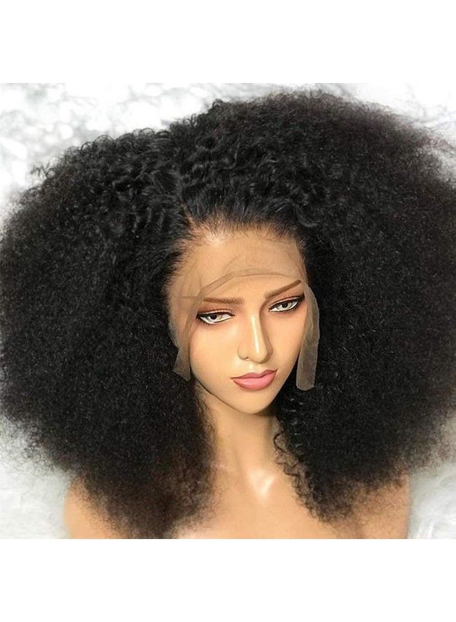 PRIMELACE Kinky Curly Lace Front Wig Human Hair Afro Kinky Curly Wig 20 Inch Hd Lace Front Wigs Human Hairprimelace Hd Transparent 180% Density 13X4 Lace Front Wigs Human Hair Kinky - Image 2