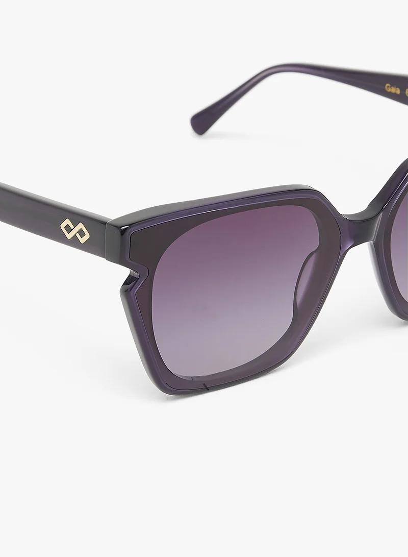 KAREN WAZEN Gaia Square Sunglasses
