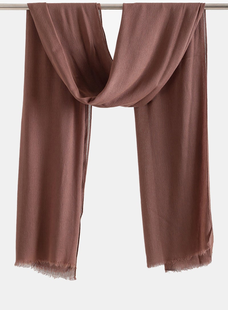 Carina Crinkle Fringed Scarf - Image 1