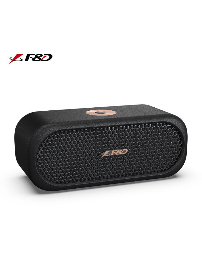 F&D RW20 Retro Portable Bluetooth Speaker - 16W RMS 360° Stereo Sound Deep Bass - IPX5 Waterproof 12H Playtime Bluetooth 5.3 Multi-Input (AUX/TF/Type-C) for Home & Outdoor Use - Image 1