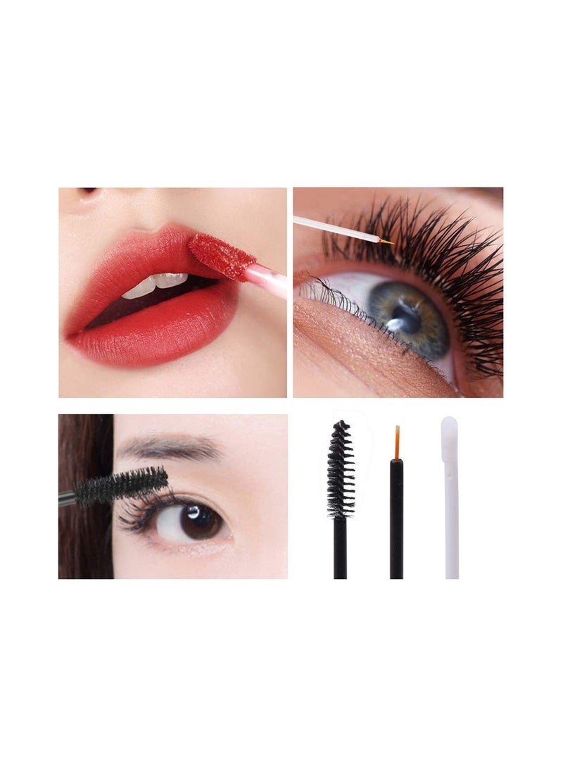 KHAJUL - 3-Piece Empty Mascara Eyeliner and Gloss Tubes Black Eyelash Cream Container Bottle with Funnels Transfer Pipettes for Lip Gloss Eyebrow Serum Eyelash Castor Oil - Image 1
