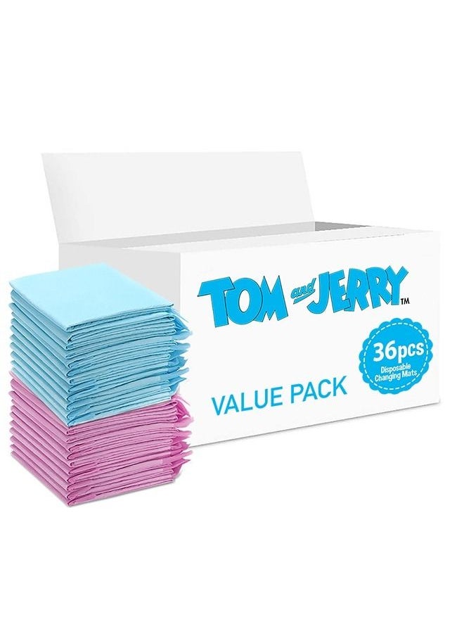 Tom And Jerry 36 Pieces Disposable Changing Mats  - Image 1