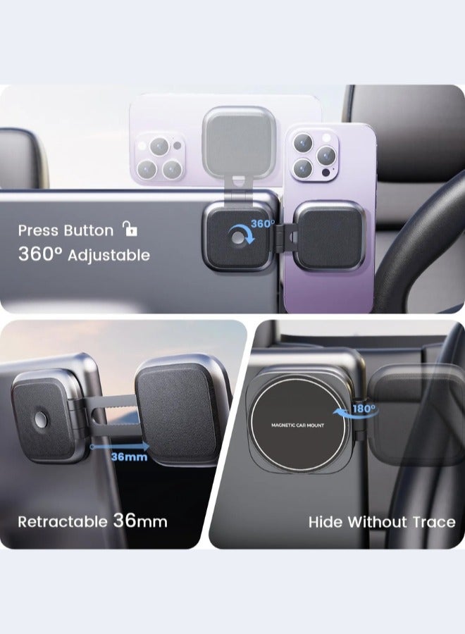 GTSOL Car Phone Holder, Tesla Mount, Foldable Magnetic Phone Holder For Tesla Model 3 And Model Y, Desk and all cars dashboard, Compatible With Iphone 14 13 12 Series, And All Mobile Phones - Image 3