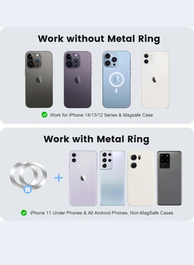 GTSOL Car Phone Holder, Tesla Mount, Foldable Magnetic Phone Holder For Tesla Model 3 And Model Y, Desk and all cars dashboard, Compatible With Iphone 14 13 12 Series, And All Mobile Phones - Image 5