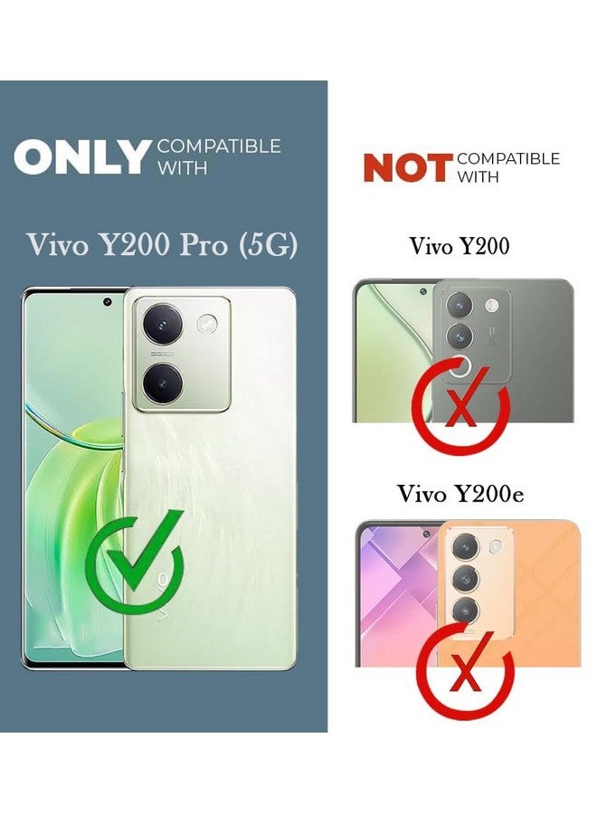جكوبي جراب خلفي من Jkobi لهاتف Vivo Y200 Pro 5G (تصميم قبضة محكمة | حماية للكاميرا | نحيف وخفيف الوزن | ملمس ناعم | أسود) - Image 4