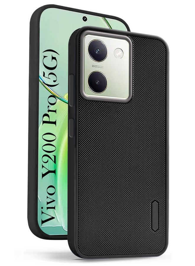 جكوبي جراب خلفي من Jkobi لهاتف Vivo Y200 Pro 5G (تصميم قبضة محكمة | حماية للكاميرا | نحيف وخفيف الوزن | ملمس ناعم | أسود) - Image 1