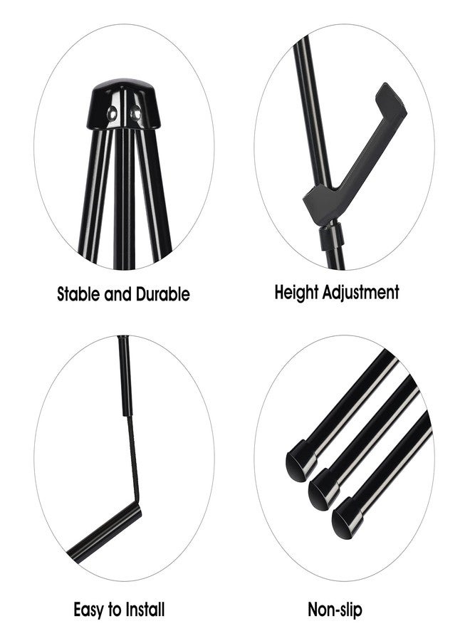T-Sign Portable Art Easel Stand 63 Inches - Black Picture Stands for Display w/Bag - Tabletop Art Easel Stand for Sign, Wedding Signs, Poster Stand, Painting Canvas Stand - Metal Tripod, Easels for Display - Image 5