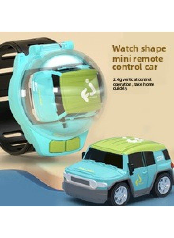 C19 Watch Remote Control Car Alloy Version Mini Racing Boy Electric Children Toy Car Black Technology-Color:C17-green-jeep [light + Alloy + 2.4g Non-interference]-Proportion:Standard Configuration - Gift Box + Usb Charging Cable + Screwdriver + Remote Control Battery  - Image 4