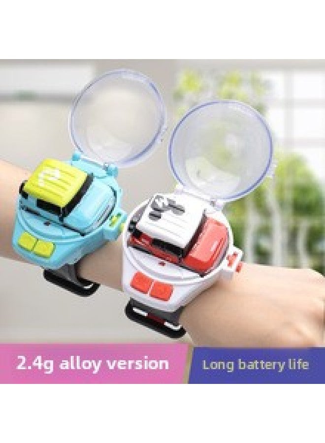 C19 Watch Remote Control Car Alloy Version Mini Racing Boy Electric Children Toy Car Black Technology-Color:C17-green-jeep [light + Alloy + 2.4g Non-interference]-Proportion:Standard Configuration - Gift Box + Usb Charging Cable + Screwdriver + Remote Control Battery  - Image 1