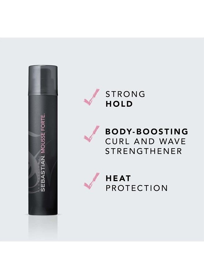 Sebastian - Professional Mousse Forte, Strong-Hold Mousse for Professional Hair Styling, 7 oz - Image 1