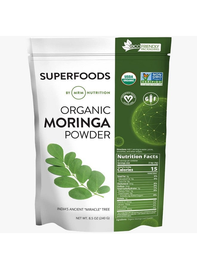 MRM Nutrition Moringa Powder| Superfoods | Digestive Health | High Fiber | Antioxidant | 60 Servings - Image 1