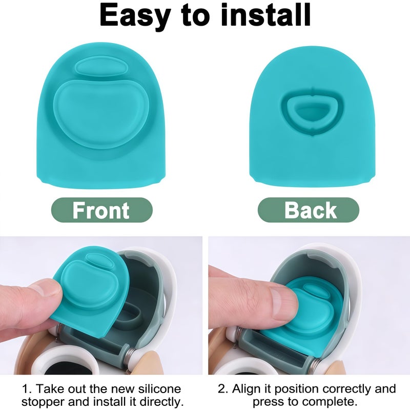 Joshey 4 Pack Rubber Seal Replacement Stopper, Compatible with Owala Freesip 24 oz 32 oz Bottle Spout Lid-Silicone Gasket Replacement Parts (Multi-Color) - Image 3
