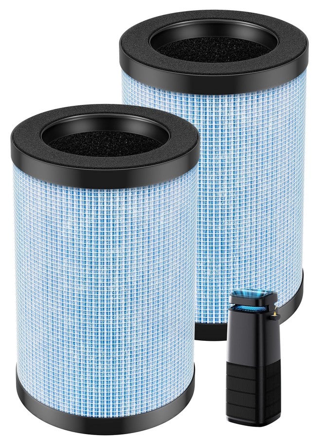 Caehomly OFFICIAL MJ002H Replacement Filter Compatible with POMORON MJ002H Air Puri-fier, H13 True Hepa Filter, Activated Carbon, Multi-Layer Filter, Compare Part MJ002H-RF, 2 Pack - Image 1