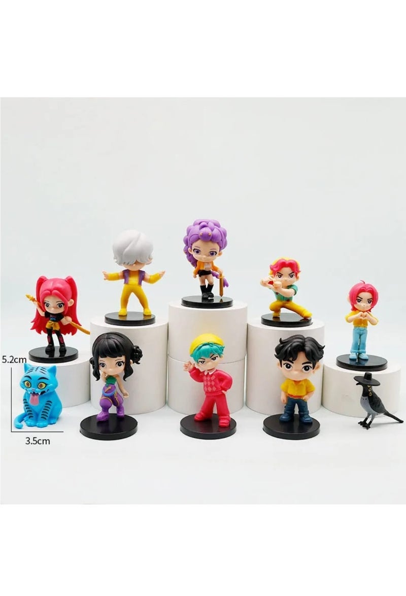 Figures Kpop Demon Hunters Action Figure Home Decor Desk Ornament For Hunters Fans 10 pcs set - Image 3