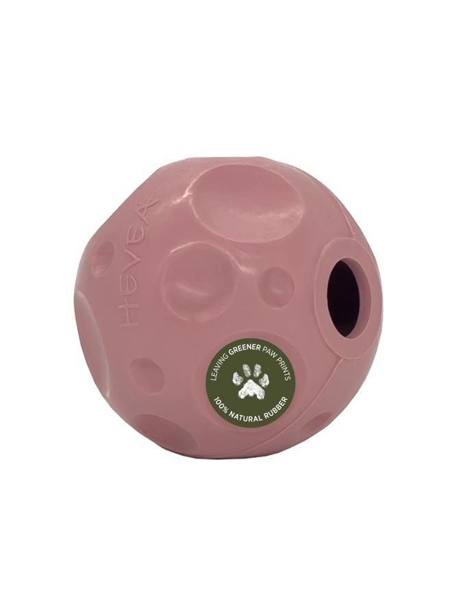 HEVEA Moon Ball Activity Toy for Dogs (Old Rose) (Old Rose) - Image 1