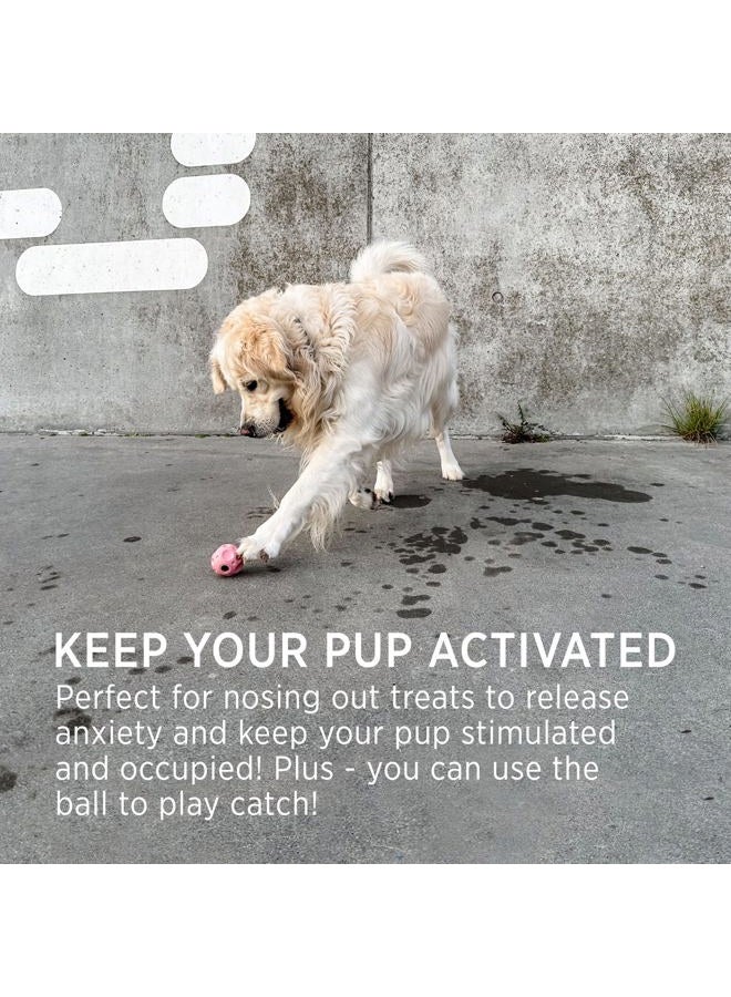HEVEA Moon Ball Activity Toy for Dogs (Old Rose) (Old Rose) - Image 5