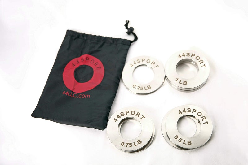 44LLC 44SPORT Olympic Fractional Steel Plates -Pair of 1/4, 1/2, 3/4, 1 lb Weights (8 Total) - Image 2
