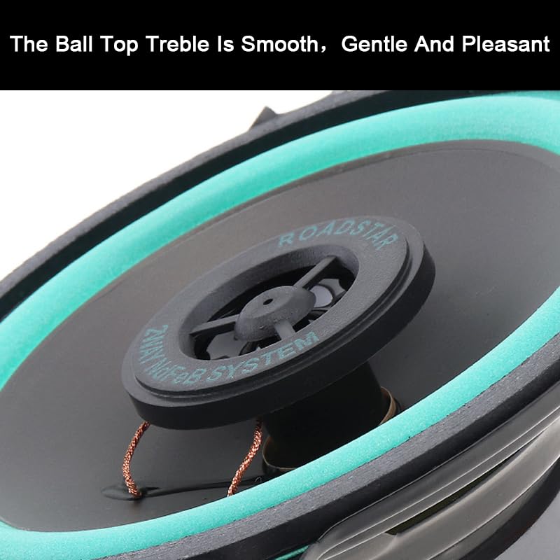 DriSentri Car Speakers, 2 Pieces 5 Inch 100W Universal Car HiFi Coaxial Speaker Vehicle Door Auto Audio Music Stereo Full Range Frequency Loudspeaker - Image 4