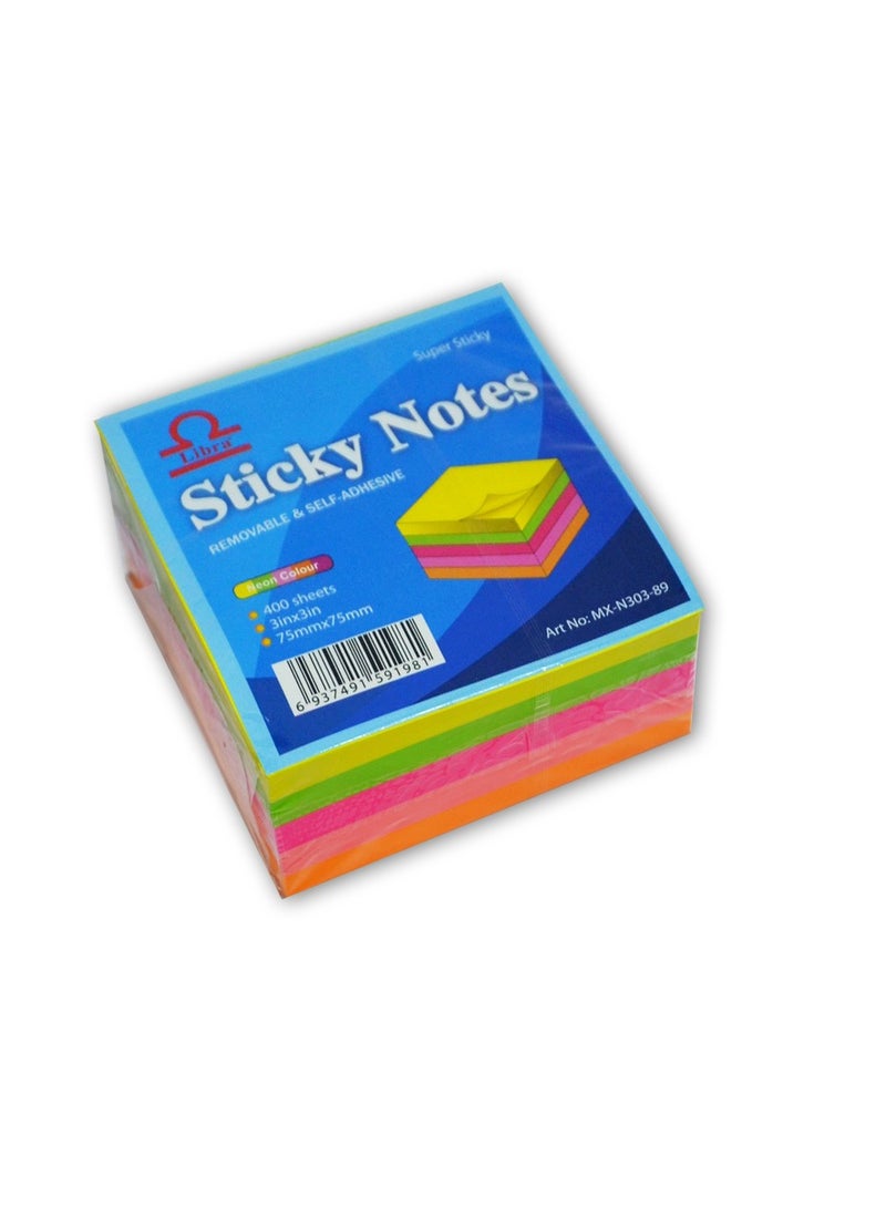 Libra Sticky Note 3×3 Cube 5 Colors Neon (PACK OF 2) - Image 2