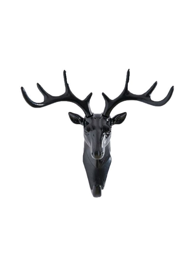NIBEMINENT Qiangtie Antler Designed Wall Hook Black 17x18.5centimeter 