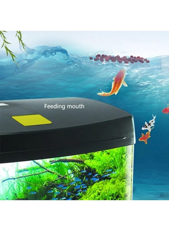 Neo Classic Mini Small Fish Tank with LED Light & Built-In Filter – Desktop Aquarium with Silent Water Pump, Double-Row LED, Feeding Mouth – (Black, 30×19×32 cm) - Image 3