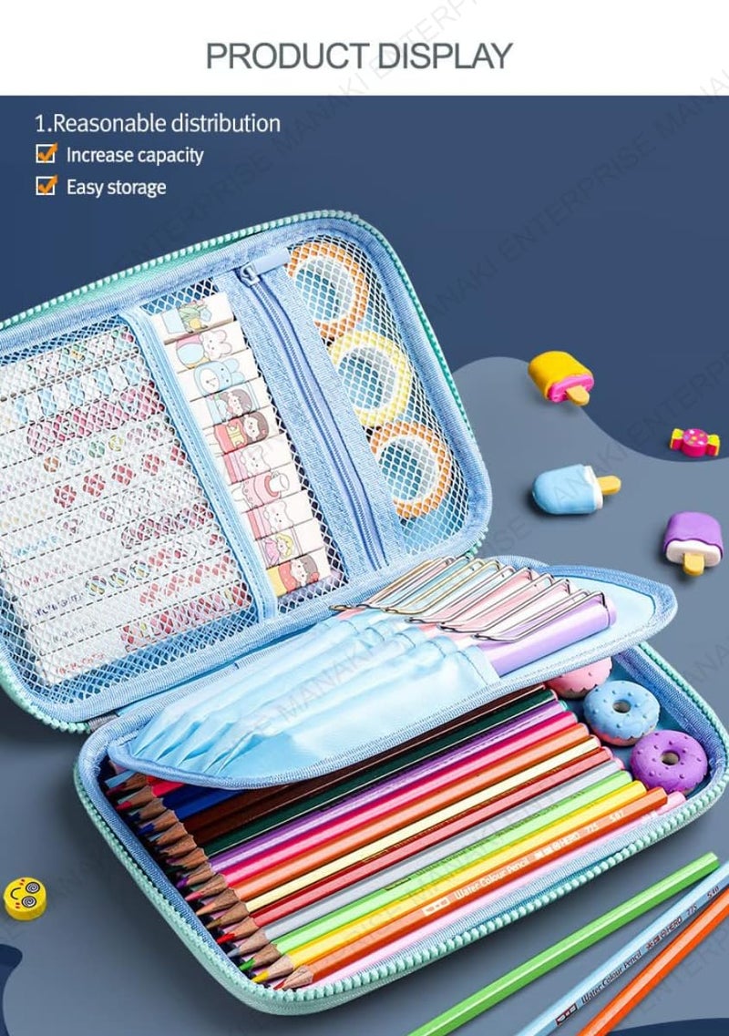 Rahasya Enterprise Cartoon Theme Pencil Case - 3D EVA Pencil Case Pouch, Multipurpose Zipper Pencil Case for Kids, Pen and Pencil Bag for School Kids, Girls, Stationery Storage Box (Dear Big) - Image 3
