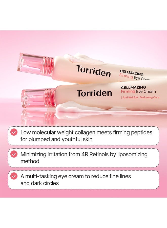 Torriden Cellmazing Collagen Firming Eye Cream 30ml, Anti Wrinkle, Darkening And Dark Circles Care, Collagen Firming Eye Cream - Image 4