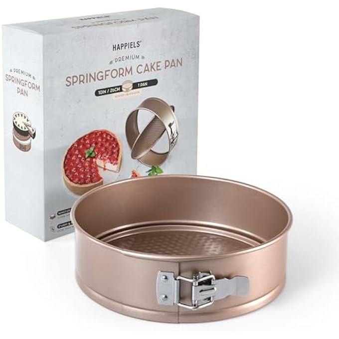NonToxic Nonstick 10Inch Round Springform Cake Pan 3inches deep  Cheesecake Leak Proof Baking Pan - Image 2