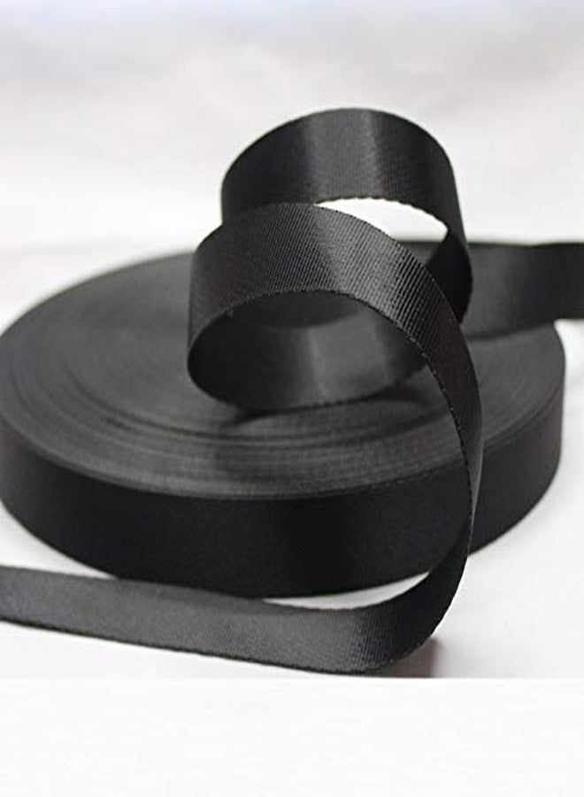 GGZZ Flat Nylon Webbing 1 Roll 10 Yards 1 Inch Wide Strap for DIY Making Luggage Strap, Dog Leashes, Lawn Chairs, Hammocks, Towing, Outdoor Activities, Canoe Seat, Furniture, Slings (Black) (1'' wide) - Image 5