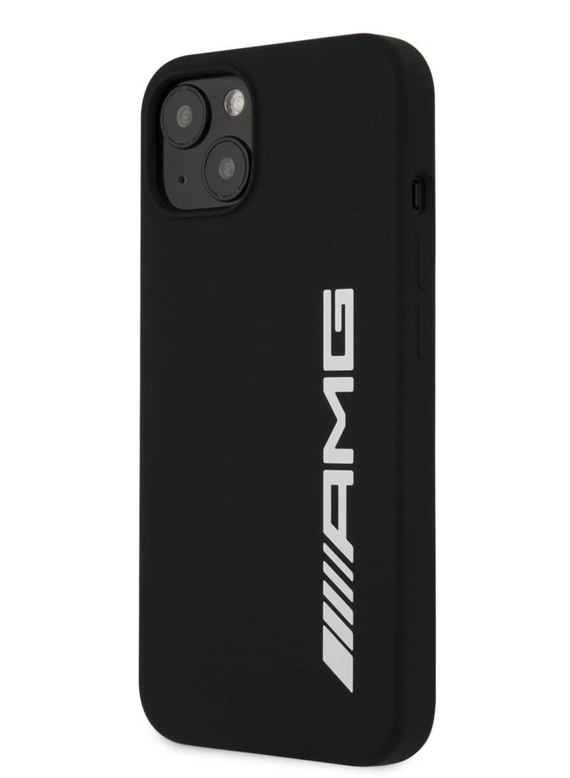 اي ام جي حافظة من السيليكون السائل بشعار كبير متوافقة مع هاتف آیفون 13 (6.1 بوصة) سهولة الوصول إلى جميع المنافذ، وامتصاص الصدمات، ومضادة للخدش، وحماية من السقوط - Image 3