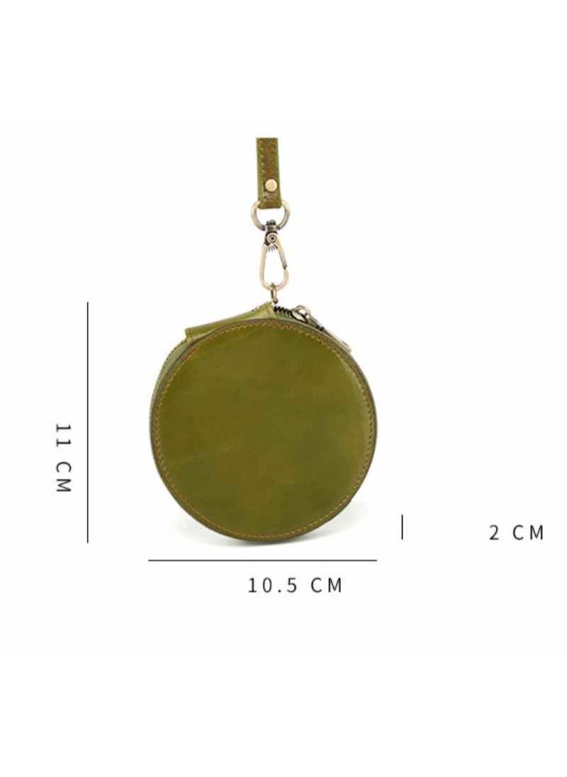 Mark Fairwhale New Retro Leather Circular Storage Coin Purse  - Image 2