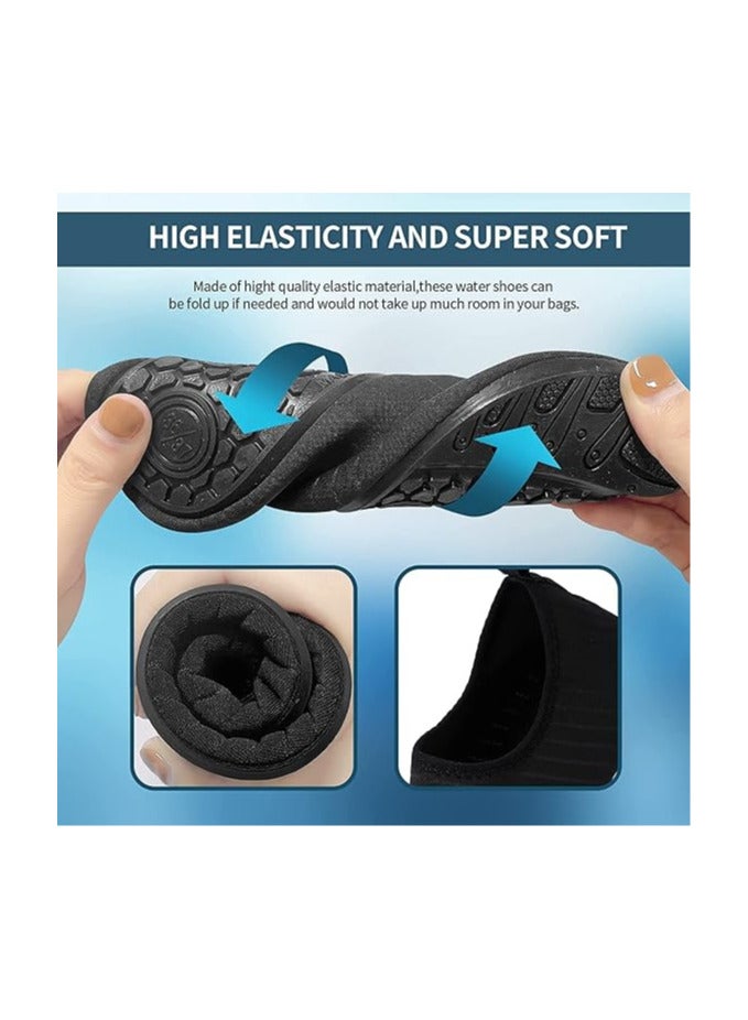 TOMSHOO Water Shoes Womens Mens Beach Shoes, Quick-Dry Barefoot Aqua Shoes Socks Snorkeling Shoes Water Socks for Outdoor Beach Swim Surf Walking Yoga - Image 5