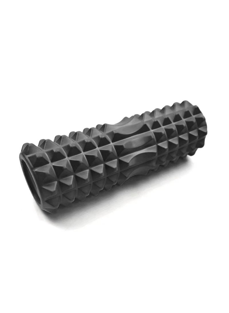 Foam Roller for Yoga, Deep Tissue Massage, Stretching, Physical Therapy, Relieve Stress, Improve Mobility with Foam Roller for Legs and Muscles - Deep Tissue Massage Tool33cm - Black - Image 1