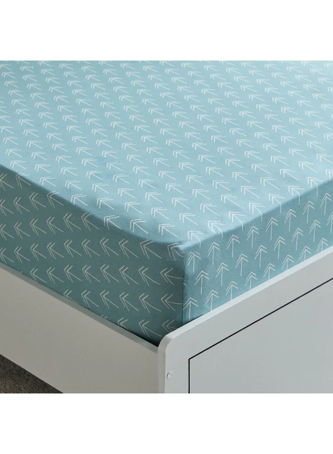 هوم بوكس غطاء مرتبة قطني مفرد بنمط حيوانات