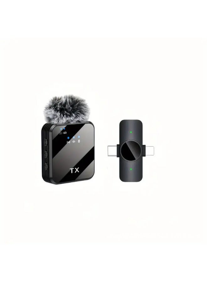 Neutral F11 Intelligent Noise Reduction Wireless Lapel Microphone Three-in-one Tiktok Microphone Outdoor Equipment - Image 1