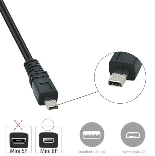 AlyKets USB Cable for Sony Camera Charger, Camera Photo Transfer Charger Cord for Sony Cybershot DSC-H200 300, DSC-W370 W800 W810 W830 W730 w710 W330 s/b/p/r (See Product Details Before Buying) - Image 4