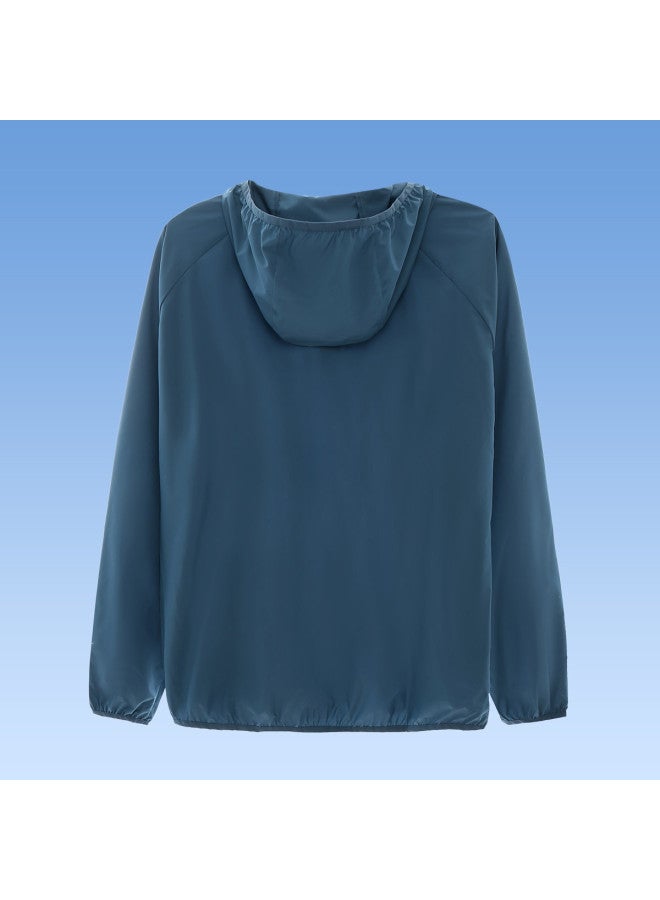 كاميل سترة واقية من الشمس باللون الأبيض البارد 25 صيف مقاوم للأشعة فوق البنفسجية معطف رياضي خفيف الوزن ملابس خارجية واقية من الشمس قابلة للتنفس للنساء والرجال - Image 3